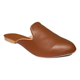 Sapatilha Mule Feminina Rasteira Anabela Moda Mule Bico Fino