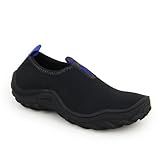 Sapatilha Nautica Neoprene Aquático Antiderrapante Unissex Pesca Trilha Surf Mergulho Tênis Corrida Praia Caiaque -Preto E Azul- BR- Adulto- Numérico- 42-