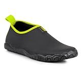 Sapatilha Nautica Neoprene Unissex Aquatica Antiderrapante Praia Pesca Corrida Caiaque Mergulho Beach Tennis Verde BR Adulto Faixa Numérico 41 42 