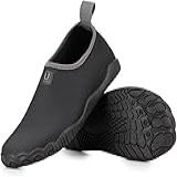 Sapatilha Náutica Neoprene Unissex Corrida Pesca Mergulho Praia Caiaque Trilha Surf Preto Cinza BR Adulto Numérico 39 