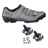 Sapatilha Shimano Xc1 Xc100 Pedal Shimano M520 Tacos