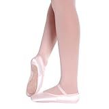 Sapatilha Só Dança Meia Ponta Cetim Rosa Com Fita Para Ballet F 66