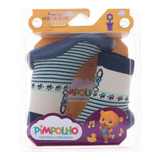 Sapatinho Meia Bebê Sola Antiderrapante Menina Menino