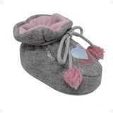 Sapatinho Pantufa Infantil Bebe Menina Confortavel Flexivel