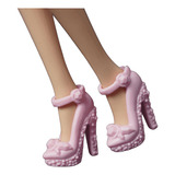 Sapatinho Para Boneca Barbie Sapato Luxo Champagne Rosa