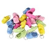Sapatinhos Chaveiros Chaveiros Processo De Silicone Flexível Para Porta Para Mochila