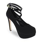 Sapato Boneca Modarpe Meia Pata Salto Alto Fino Feminina M27 Cor Preto Tamanho 37