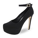 Sapato Boneca Re Ton Meia Pata Salto Alto Feminino MP24 Preto BR Adulto Numérico 35 
