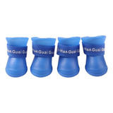 Sapato Bota P Cachorro Silicone G Preto Azul Ou Rosa