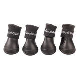 Sapato Bota Para Cachorro Silicone G Preto