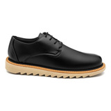 Sapato Casual Derby Tratorado