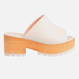 Sapato Clog Feminino Tamanco Salto Quadrado