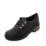 Sapato Dakota Feminino Oxford Couro Legítimo Salto Baixo Moda DA241 Preto BR Adulto Numérico 37 