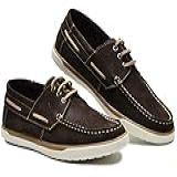 Sapato Docksider Masculino Em Legitimo Couro Bovino Tipo Nobuck Numeração 37 Ao 45 Cla Modelo G110 Cla (45, Nobuck Marron(cafe))