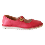Sapato Feminino Confortável Em Couro Estilo Retro Boneca