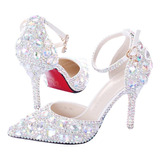 Sapato Feminino Crystal Noiva Debutante