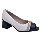 Sapato Feminino Piccadilly Peep Toe 715020 Casual