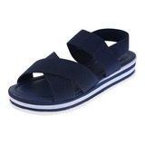 Sapato Feminino Sandalia Flatform Tratorada Anabela