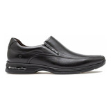 Sapato Mocassim Clássico Democrata Air Spot Smart Comfort 448027 De Couro Preto Design Lisa 39 Br Para Adultos Masculino