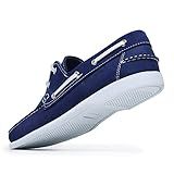 Sapato Mocassim Dockside Clássico Em Couro Calça Facil Masculino 37 Azul Royal 