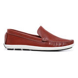 Sapato Mocassim Esporte Masculino 100 Couro Retro Casual