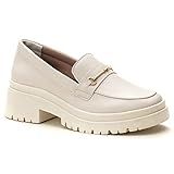 Sapato Mocassim Feminino Tratorado Conforto Moderno Estilo Shoes Off White Br Footwear Size System Adult Numeric Numeric 33 