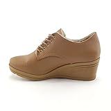 Sapato Oxford Feminino De Salto Médio Confortável Cor:marrom;tamanho:37;gênero:feminino
