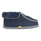 Sapato Pantufa Fechada Peruana Com Lã Quente Antiderrapante