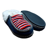 Sapato Pantufa Fechada Peruana Com Lã Quente Envio Imediato