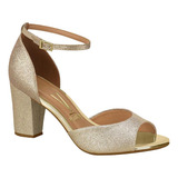 Sapato Peep Toe Salto Alto Festa Vizzano