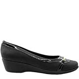 Sapato Piccadilly Anabela Conforto Casual Feminino 143211 35 Preto