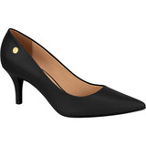 Sapato Scarpin Feminino Vizzano Salto Médio Bico Fino Social