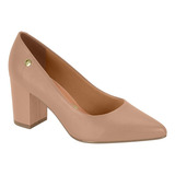 Sapato Scarpin Feminino Vizzano Salto Médio Bloco Grosso