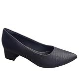 Sapato Scarpin Salto Grosso Médio Conforto Piccadilly - Preto