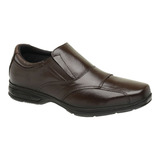 Sapato Social Conforto Ideal Para Idoso Dirigir Em Couro Leg