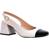 Sapato Social Feminino Scarpin Boneca Slingback