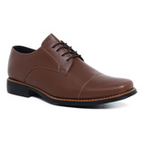 Sapato Social Masculino Derby Brogue Premium Couro Legitimo