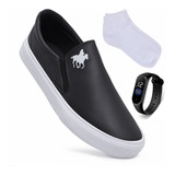 Sapato Tênis Slip On Iate Polo Sapatênis Sem Cadarço Casual
