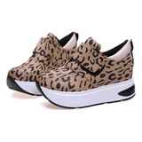 Sapatos Casuais, Leopardo E Novos Com Salto Alto Chinês