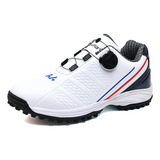 Sapatos De Golfe Com Botões Giratórios Para Homens E Mulhere