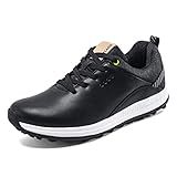 Sapatos De Golfe Para Homens Extra Wide Spikeless Golf Sport Training Shoes Tênis De Golfe Impermeável Outdoor Mens Golf Trainers Black 43