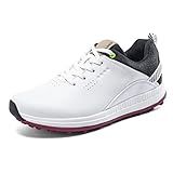 Sapatos De Golfe Para Homens Extra Wide Spikeless Golf Sport Training Shoes Tênis De Golfe Impermeável Outdoor Mens Golf Trainers White 40