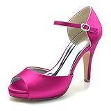 Sapatos De Noiva Stiletto Sapatos Femininos Scarpin Marfim Salto Alto Peep Toe Fivela Sapatos Sociais 36 42 Rose 3 UK 36 EU