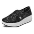 Sapatos Femininos De Plataforma Respirável Com Renda
