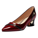 Sapatos Femininos Saltos Grossos