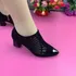 Sapatos Leves Com Salto Grosso E Respirável, Sandálias