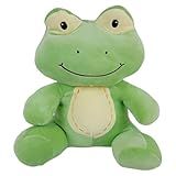 Sapo De Pelúcia Sentado Sorriso Fofinho 27Cms Verde