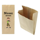 Saquinho De Kraft 13x25cm Tema Ben 10 50 Unidades Mod F4e7