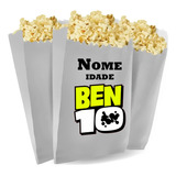 Saquinho De Pipoca Personalizado 13x7 5cm Ben 10 Mod Cdw2