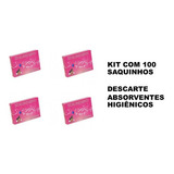 Saquinhos P  Descarte De Absorvente Feminino Kit C  100un